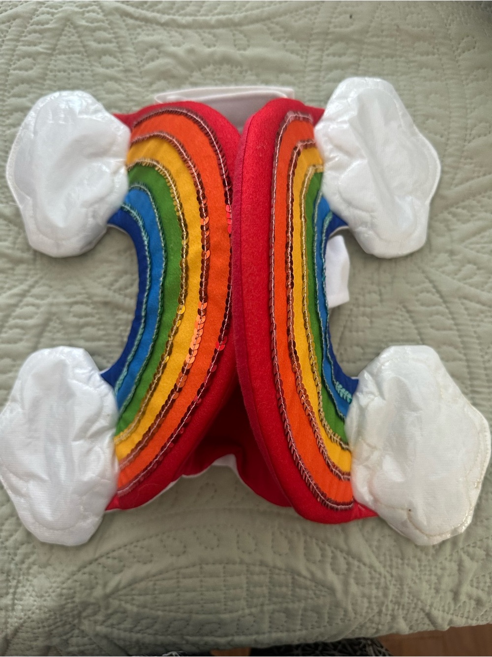 Rainbow Seauined Sz Small Halloween Dog Costume